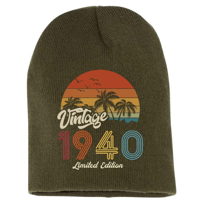 83rd Birthday Vintage Limited Edition 1940 Short Acrylic Beanie