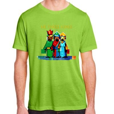 8 Bit We Three Kings Christmas  Adult ChromaSoft Performance T-Shirt