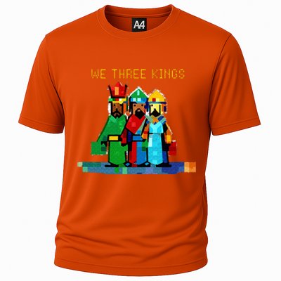 8 Bit We Three Kings Christmas  Cooling Performance Crew T-Shirt