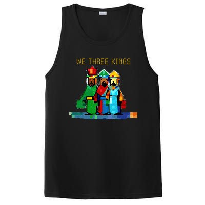 8 Bit We Three Kings Christmas  PosiCharge Competitor Tank