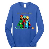 8 Bit We Three Kings Christmas  Long Sleeve Shirt