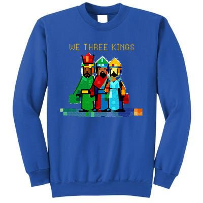 8 Bit We Three Kings Christmas  Sweatshirt