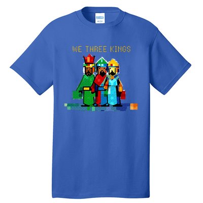 8 Bit We Three Kings Christmas  Tall T-Shirt