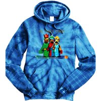 8 Bit We Three Kings Christmas  Tie Dye Hoodie