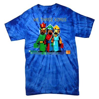 8 Bit We Three Kings Christmas  Tie-Dye T-Shirt