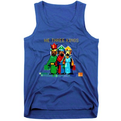 8 Bit We Three Kings Christmas  Tank Top