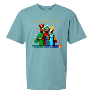 8 Bit We Three Kings Christmas  Sueded Cloud Jersey T-Shirt