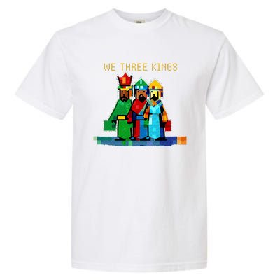 8 Bit We Three Kings Christmas  Garment-Dyed Heavyweight T-Shirt