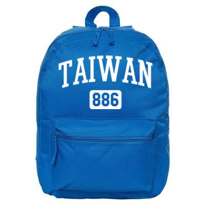 886 Country Area Code Pride Taiwan Taiwanese Gift 16 in Basic Backpack