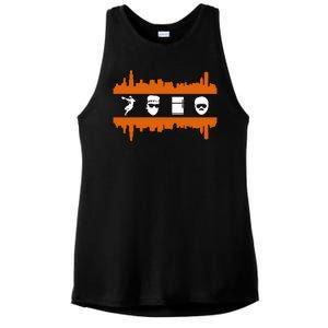 85 Chicago Bears Stars Sport Lover Ladies PosiCharge Tri-Blend Wicking Tank