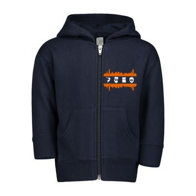 85 Chicago Bears Stars Sport Lover Toddler Zip Fleece Hoodie