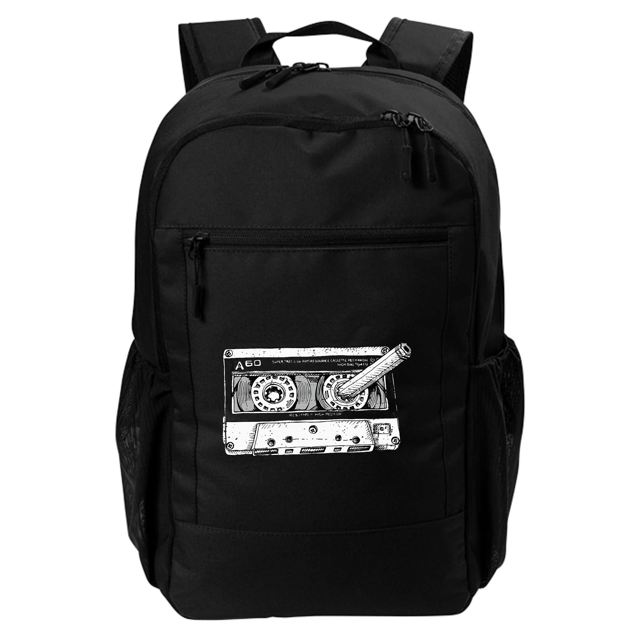 80s Cassette Music Tape Pencil 1980s Vintage Throwback Retro Backpack