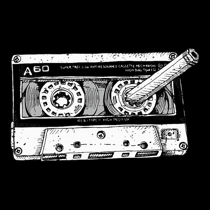80s Cassette Music Tape Pencil 1980s Vintage Throwback Retro Kids T-Shirt