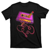 80s Cassette Tape Pencil 1980s Retro Vintage Throwback Music T-Shirt