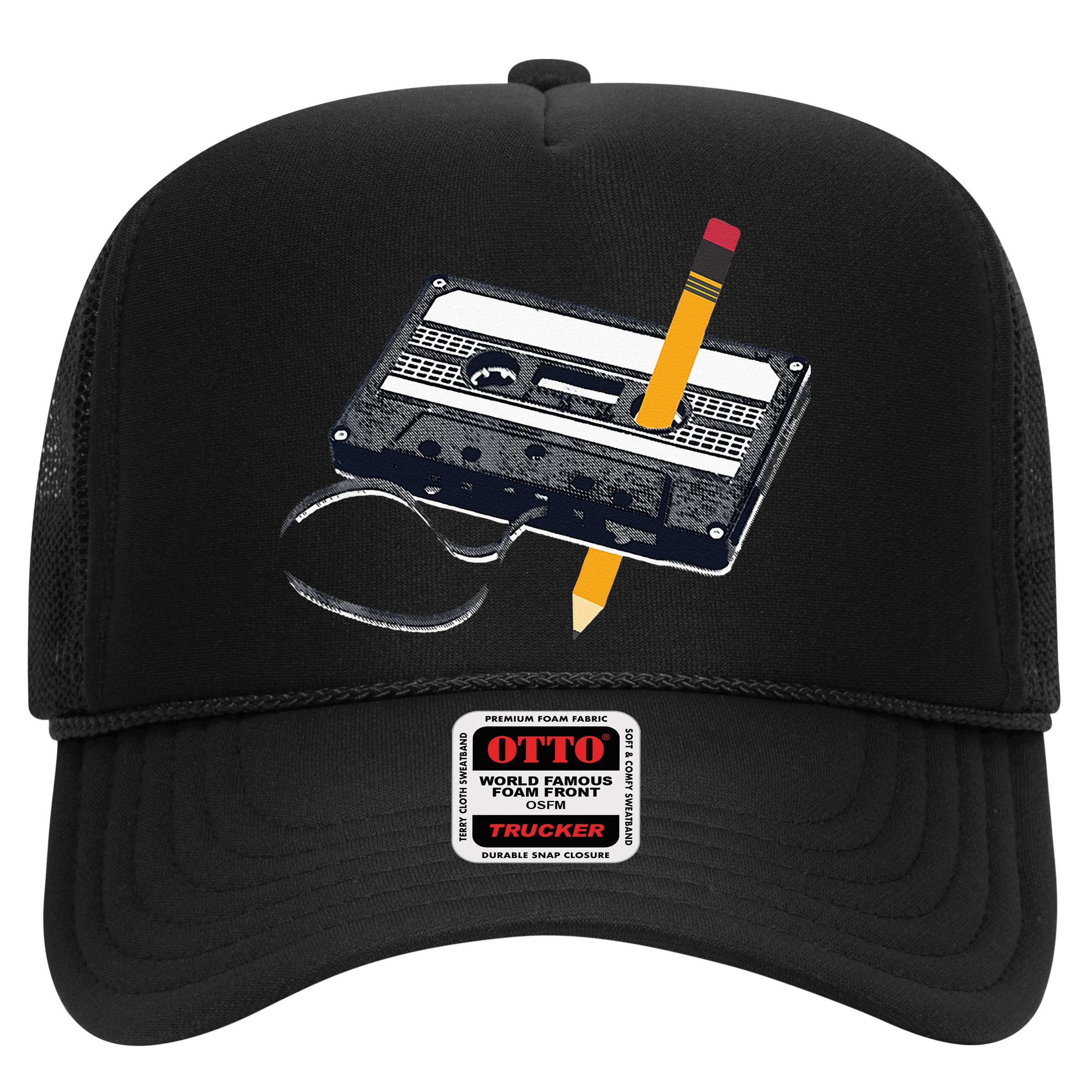 80s Cassette Tape Pencil 1980s Retro Vintage Throwback Music Hat