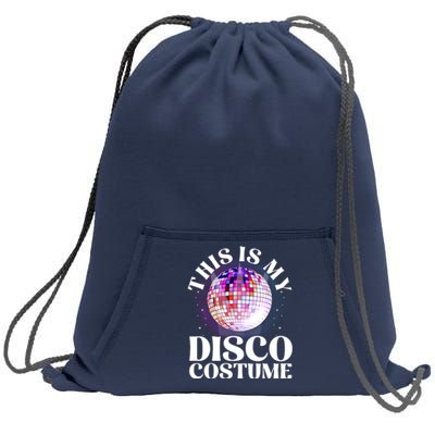 80s Disco Art 70s Ball Costume Disco Dance Sweatshirt Cinch Pack Bag