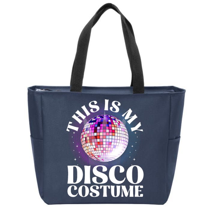 80s Disco Art 70s Ball Costume Disco Dance Zip Tote Bag