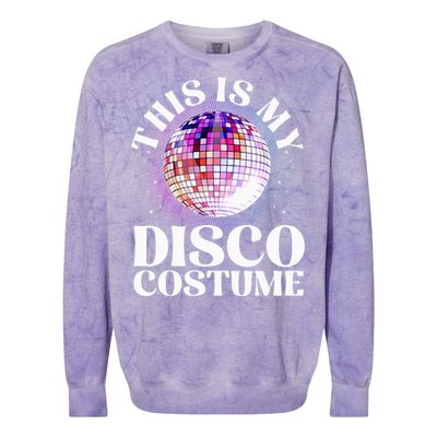 80s Disco Art 70s Ball Costume Disco Dance Colorblast Crewneck Sweatshirt