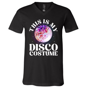 80s Disco Art 70s Ball Costume Disco Dance V-Neck T-Shirt