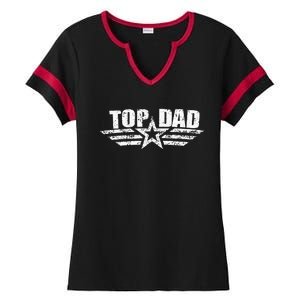 80s Dad Fathers Day Gift from Daughter Son Wife Ladies Halftime Notch Neck Tee