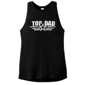 80s Dad Fathers Day Gift from Daughter Son Wife Ladies PosiCharge Tri-Blend Wicking Tank