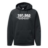 80s Dad Fathers Day Gift from Daughter Son Wife Performance Fleece Hoodie