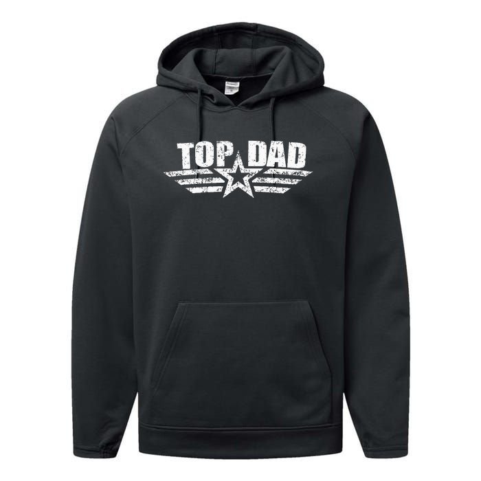 80s Dad Fathers Day Gift from Daughter Son Wife Performance Fleece Hoodie