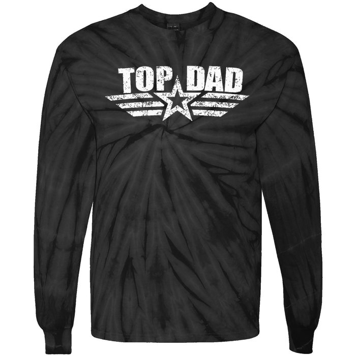 80s Dad Fathers Day Gift from Daughter Son Wife Tie-Dye Long Sleeve Shirt