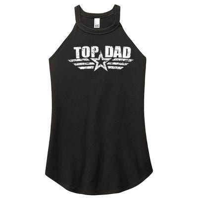 80s Dad Fathers Day Gift from Daughter Son Wife Women’s Perfect Tri Rocker Tank