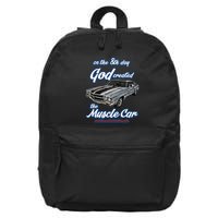 8th Day God Created1970 Chevelle Muscle Carss454ss427ss 16 in Basic Backpack