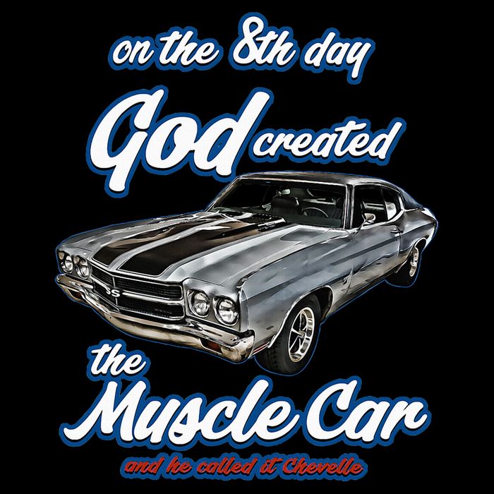 8th Day God Created1970 Chevelle Muscle Carss454ss427ss 16 in Basic Backpack