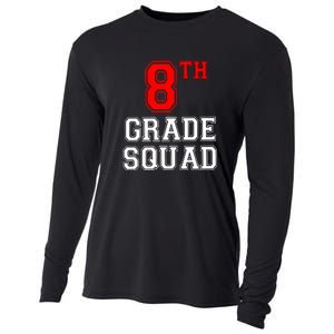 8th Eighth Grade Squad Back To School Teacher Gift Cooling Performance Long Sleeve Crew