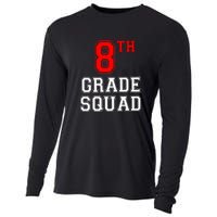 8th Eighth Grade Squad Back To School Teacher Gift Cooling Performance Long Sleeve Crew