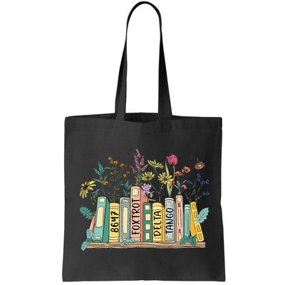 8647 Foxtrots Deltas Tangos Book Flower Bag