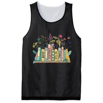 8647 Foxtrots Deltas Tangos Book Flower Mesh Reversible Basketball Jersey Tank