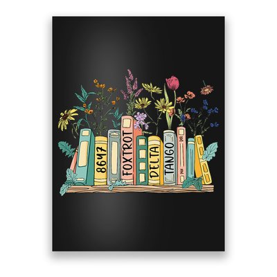 8647 Foxtrots Deltas Tangos Book Flower Poster