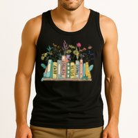 8647 Foxtrots Deltas Tangos Book Flower Tank Top