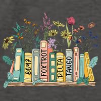 8647 Foxtrots Deltas Tangos Book Flower Vector Backpack