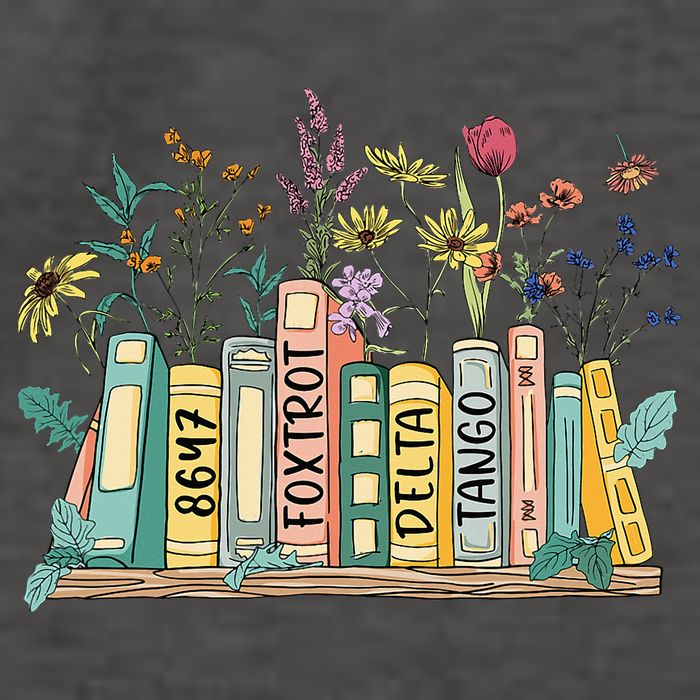 8647 Foxtrots Deltas Tangos Book Flower Vector Backpack