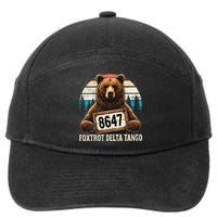 8647 Foxtrot Delta Tango 7-Panel Snapback Hat
