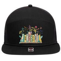 8647 Foxtrots Deltas Tangos Book Flower 7 Panel Mesh Trucker Snapback Hat