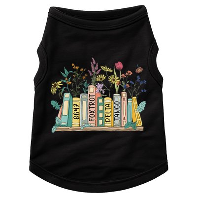 8647 Foxtrots Deltas Tangos Book Flower Doggie Tank