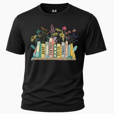 8647 Foxtrots Deltas Tangos Book Flower Performance Shirt