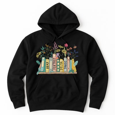 8647 Foxtrots Deltas Tangos Book Flower Hoodie