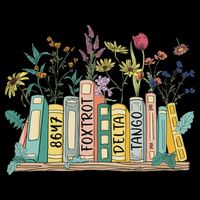 8647 Foxtrots Deltas Tangos Book Flower T-Shirt