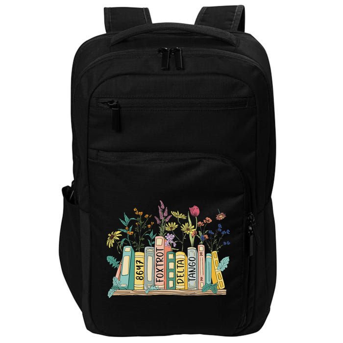 8647 Foxtrots Deltas Tangos Book Flower Impact Tech Backpack