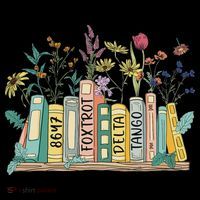 8647 Foxtrots Deltas Tangos Book Flower Button