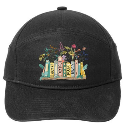 8647 Foxtrots Deltas Tangos Book Flower 7-Panel Snapback Hat