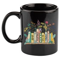 8647 Foxtrots Deltas Tangos Book Flower 11oz C Handle Ceramic Mug
