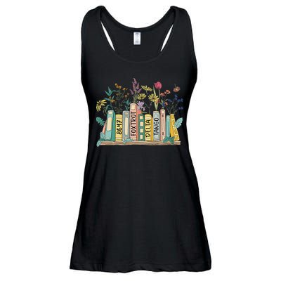 8647 Foxtrots Deltas Tangos Book Flower Ladies Essential Flowy Tank
